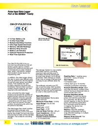 Thumbnail of document Data Sheet - OM-CP-PULSE101A Pulse Input Data Logger